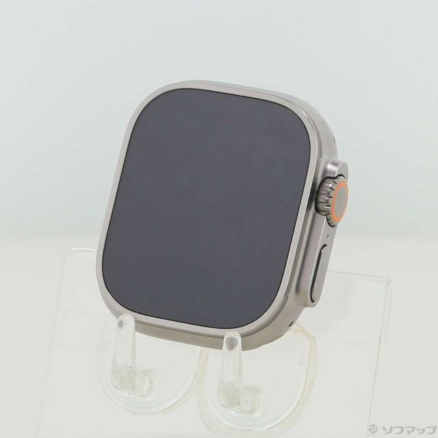 (中古)Apple Apple Watch Ultra 3 GPS + Cellular 49mm ナチュラルチタニウムケース バンド無し(297-ud)