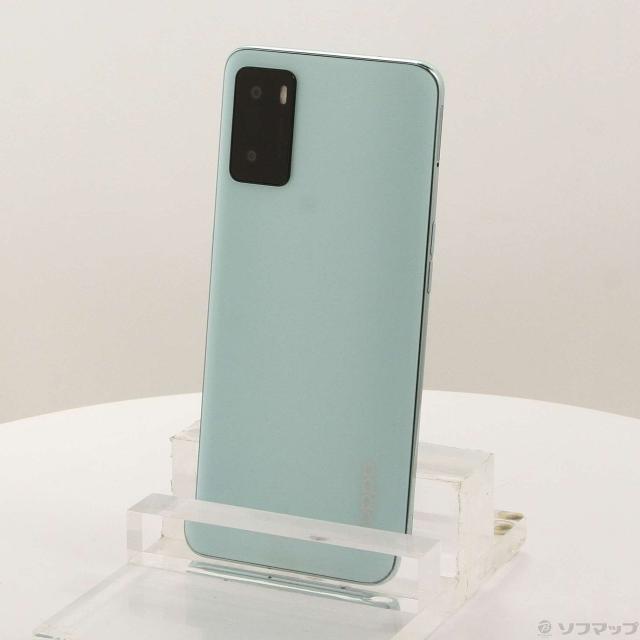 (中古)OPPO OPPO A55s 5G 64GB グリーン CPH2309 SIMフリー(196-ud)