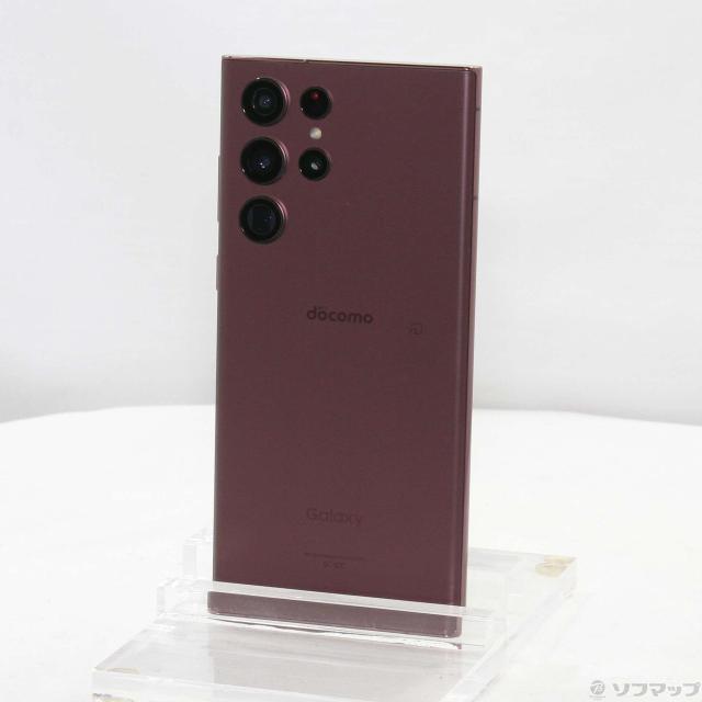 中古)SAMSUNG Galaxy S22 Ultra 256GB バーガンディ SC-52C docomo SIM 