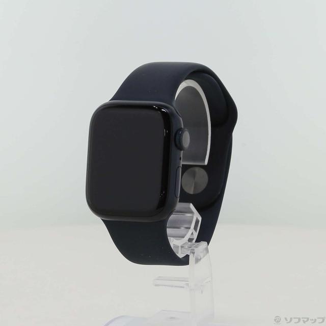 (中古)Apple Apple Watch Series 8 GPS 41mm ミッドナイトアルミニウムケース ミッドナイトスポーツバンド(344-ud)