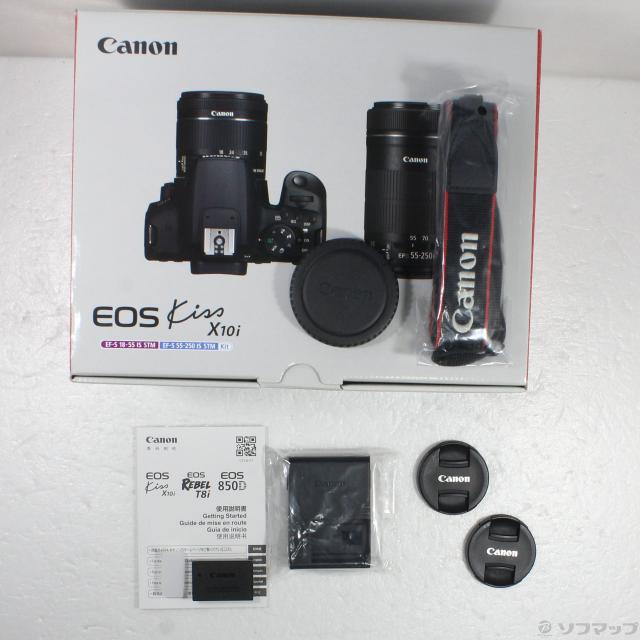 中古)Canon EOS Kiss X10i ダブルズームキット(262-ud)