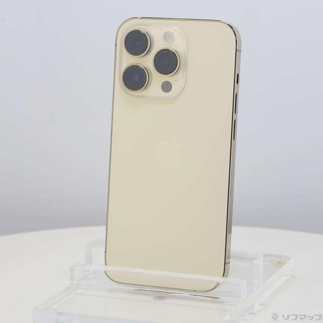 (中古)Apple iPhone14 Pro 256GB ゴールド MQ173J/A SIMフリー(269-ud)