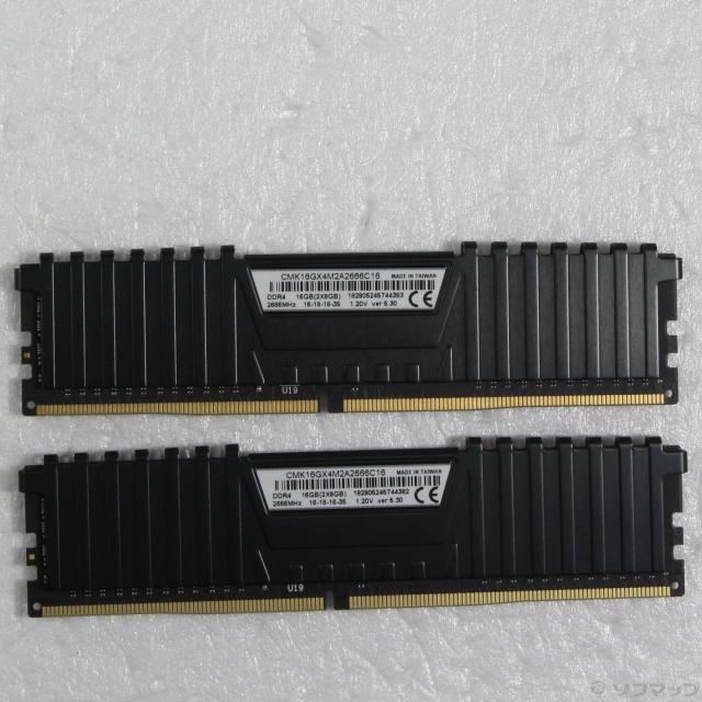 (中古)CORSAIR CMK16GX4M2A2666C16 16GB 8GB×2枚組(262-ud)