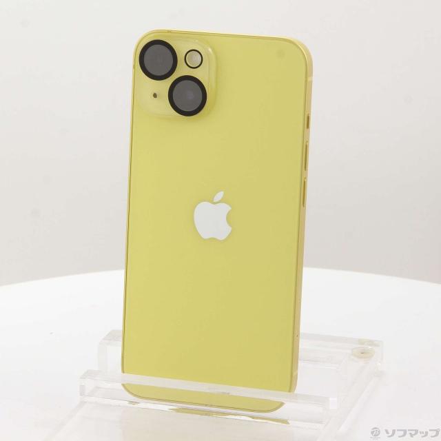 (中古)Apple iPhone14 128GB イエロー MR3Q3J/A SIMフリー(368-ud)