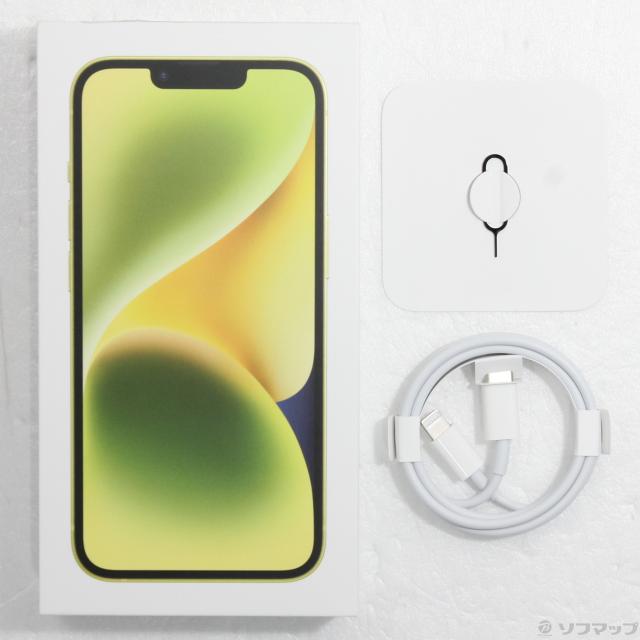 (中古)Apple iPhone14 128GB イエロー MR3Q3J/A SIMフリー(368-ud)