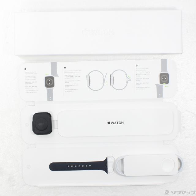 (中古)Apple Apple Watch Series 8 GPS 41mm ミッドナイトアルミニウムケース ミッドナイトスポーツバンド(198-ud)_4