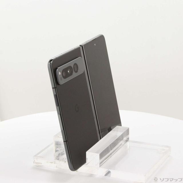 (中古)GOOGLE Google Pixel Fold 256GB オブシディアン G0B96 au SIMフリー(269-ud)