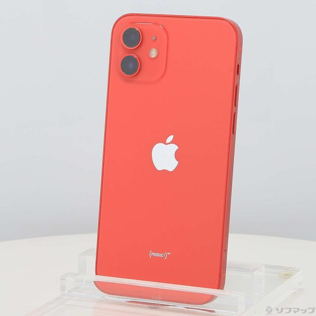 (中古)Apple iPhone12 128GB プロダクトレッド MGHW3J/A SIMフリー(198-ud)