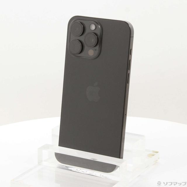 (中古)Apple iPhone15 Pro Max 256GB ブラックチタニウム MU6P3J/A SIMフリー(276-ud)