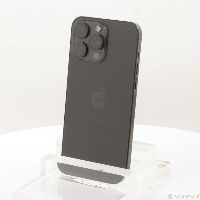 (中古)Apple iPhone15 Pro Max 256GB ブラックチタニウム MU6P3J/A SIMフリー(276-ud)