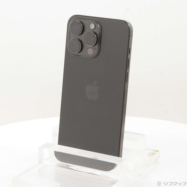 (中古)Apple iPhone15 Pro Max 256GB ブラックチタニウム MU6P3J/A SIMフリー(349-ud)