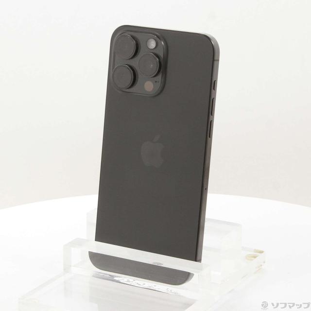 (中古)Apple iPhone15 Pro Max 256GB ブラックチタニウム MU6P3J/A SIMフリー(269-ud)