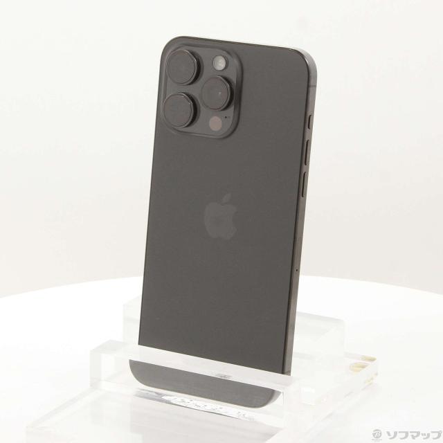 (中古)Apple iPhone15 Pro Max 256GB ブラックチタニウム MU6P3J/A SIMフリー(297-ud)