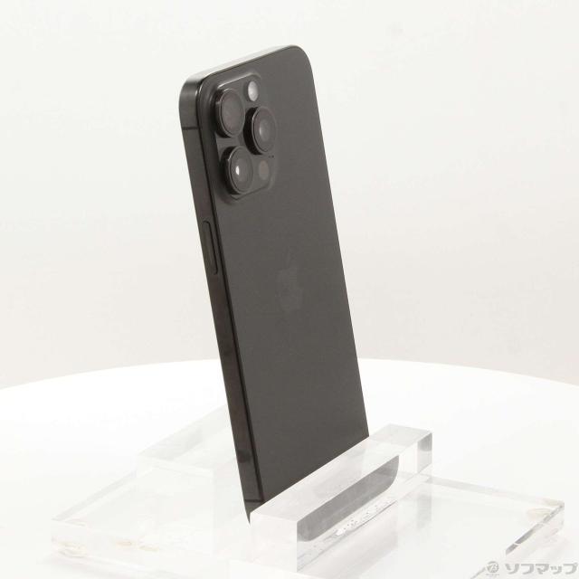 (中古)Apple iPhone15 Pro Max 256GB ブラックチタニウム MU6P3J/A SIMフリー(297-ud)