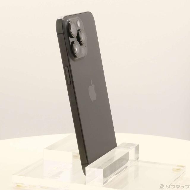 (中古)Apple iPhone15 Pro Max 256GB ブラックチタニウム MU6P3J/A SIMフリー(377-ud)
