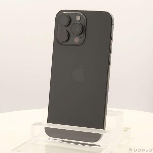(中古)Apple iPhone15 Pro Max 256GB ブラックチタニウム MU6P3J/A SIMフリー(262-ud)