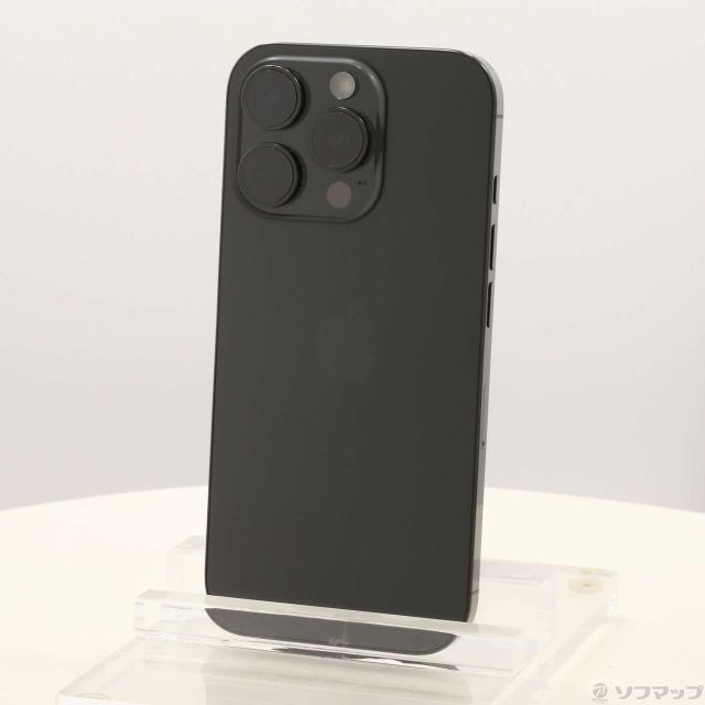 (中古)Apple iPhone16 Pro 128GB ブラックチタニウム MYMV3J/A SIMフリー(269-ud)