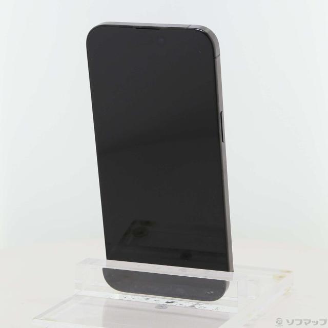 (中古)Apple iPhone15 Pro Max 256GB ブラックチタニウム MU6P3J/A SIMフリー(258-ud)
