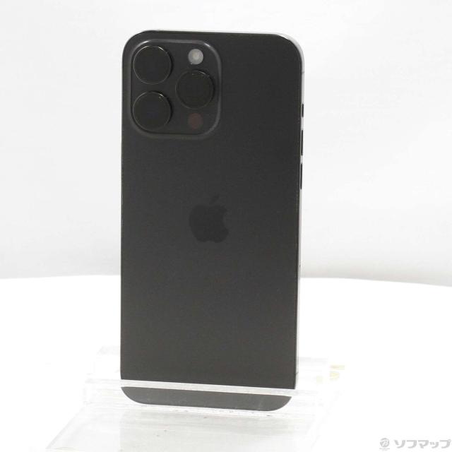 (中古)Apple iPhone15 Pro Max 256GB ブラックチタニウム MU6P3J/A SIMフリー(295-ud)