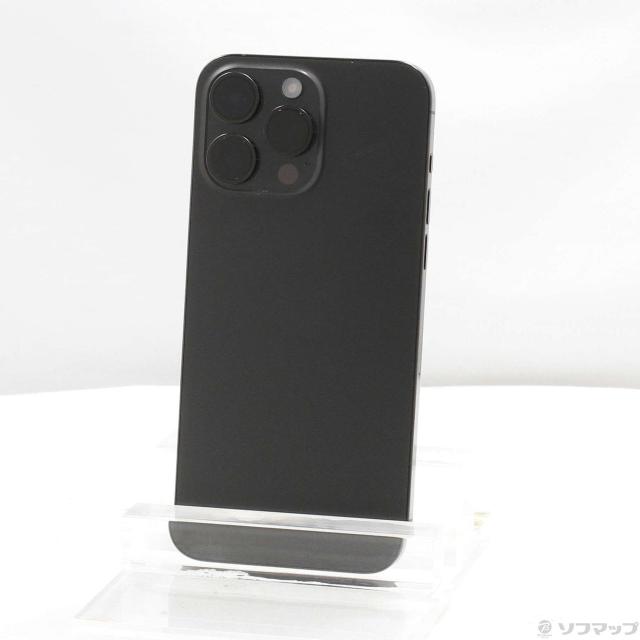 (中古)Apple iPhone15 Pro Max 256GB ブラックチタニウム MU6P3J/A SIMフリー(371-ud)