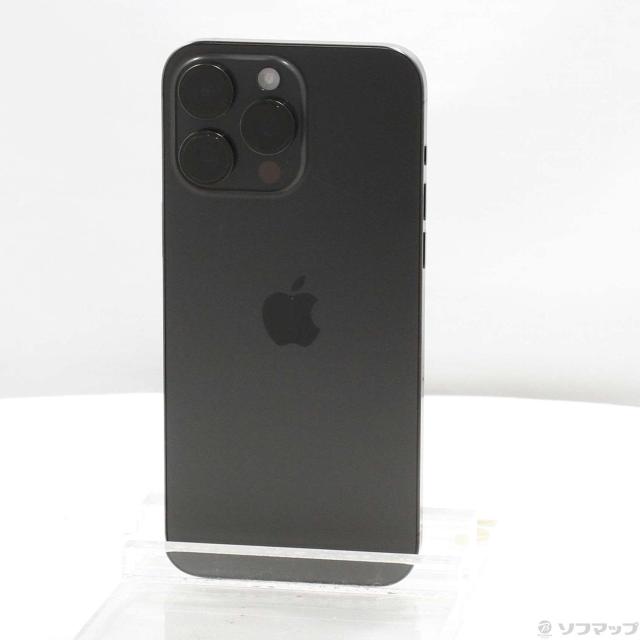 (中古)Apple iPhone15 Pro Max 256GB ブラックチタニウム MU6P3J/A SIMフリー(349-ud)