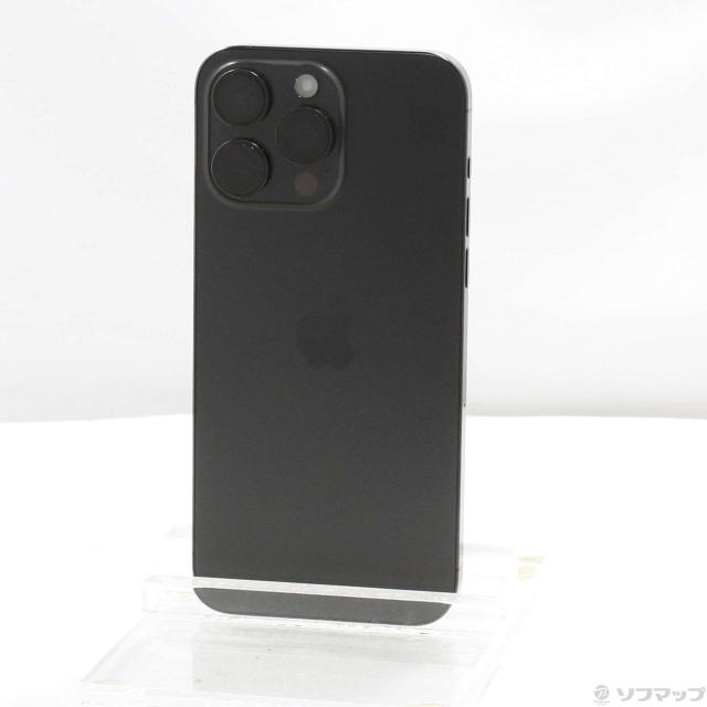(中古)Apple iPhone15 Pro Max 256GB ブラックチタニウム MU6P3J/A SIMフリー(251-ud)