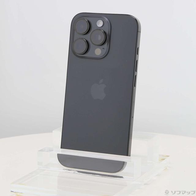 (中古)Apple iPhone16 Pro 512GB ブラックチタニウム MYN43J/A SIMフリー(258-ud)