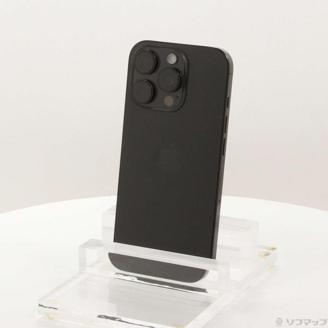 (中古)Apple iPhone16 Pro 512GB ブラックチタニウム MYN43J/A SIMフリー(349-ud)