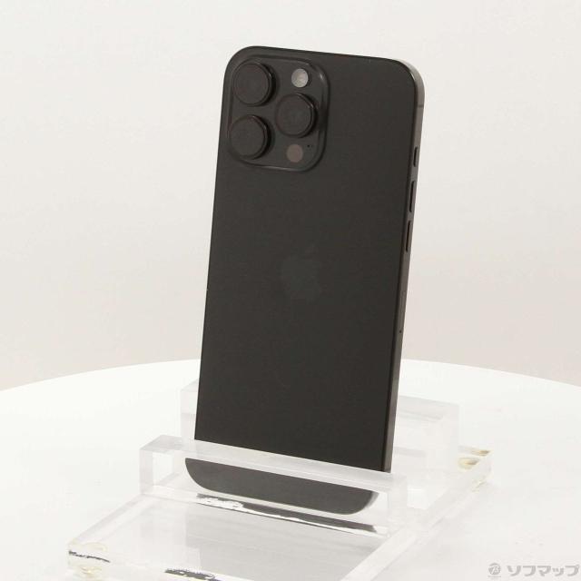 (中古)Apple iPhone16 Pro Max 256GB ブラックチタニウム MYWG3J/A SIMフリー(305-ud)