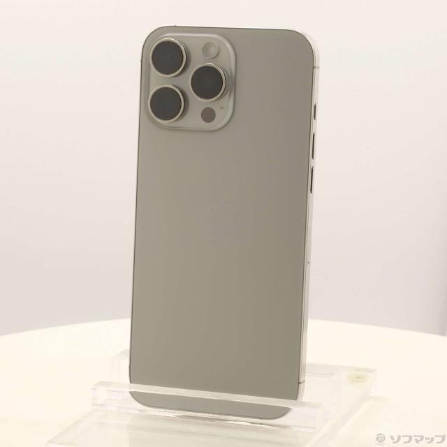 (中古)Apple iPhone16 Pro Max 256GB ナチュラルチタニウム MYWK3J/A SIMフリー(377-ud)