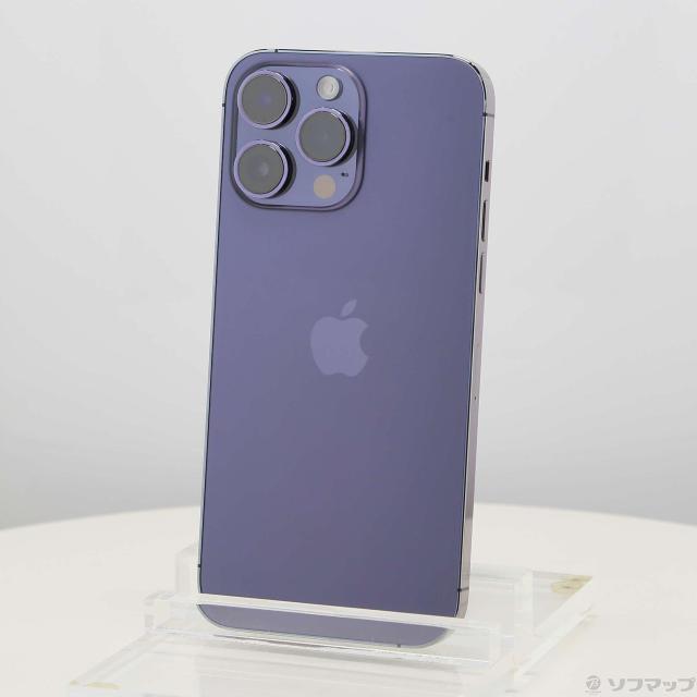 (中古)Apple iPhone14 Pro Max 256GB ディープパープル MQ9E3J/A SIMフリー(269-ud)