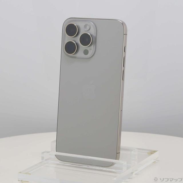 (中古)Apple iPhone15 Pro Max 256GB ナチュラルチタニウム MU6R3J/A SIMフリー(269-ud)