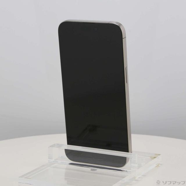 (中古)Apple iPhone15 Pro Max 256GB ナチュラルチタニウム MU6R3J/A SIMフリー(349-ud)