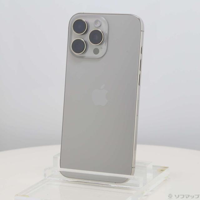 (中古)Apple iPhone16 Pro Max 256GB ナチュラルチタニウム MYWK3J/A SIMフリー(377-ud)