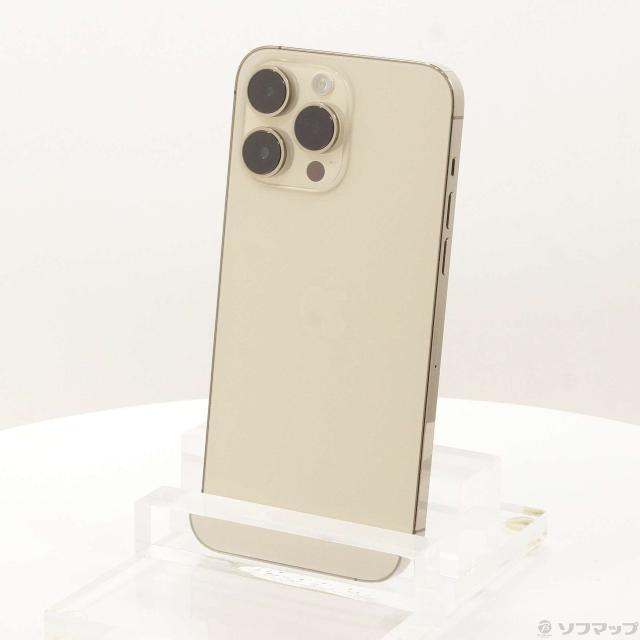 (中古)Apple iPhone14 Pro Max 256GB ゴールド MQ9D3J/A SIMフリー(276-ud)