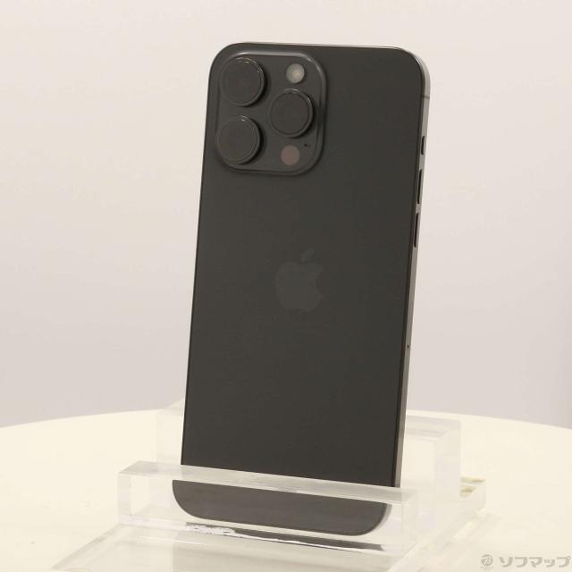 (中古)Apple iPhone15 Pro Max 256GB ブラックチタニウム MU6P3J/A SIMフリー(276-ud)