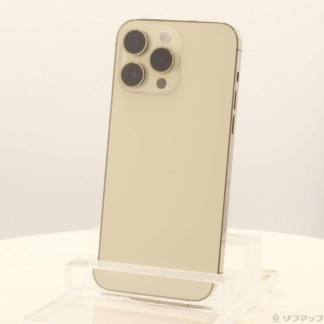 (中古)Apple iPhone14 Pro Max 128GB ゴールド MQ983J/A SIMフリー(305-ud)