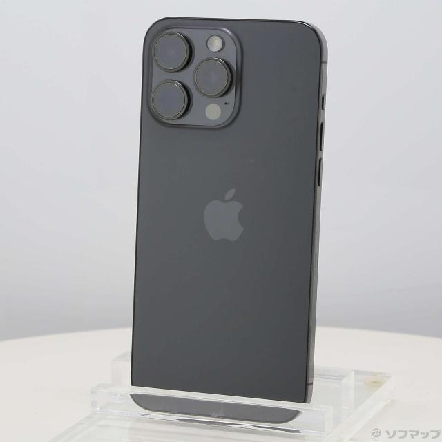 (中古)Apple iPhone15 Pro Max 256GB ブラックチタニウム MU6P3J/A SIMフリー(269-ud)