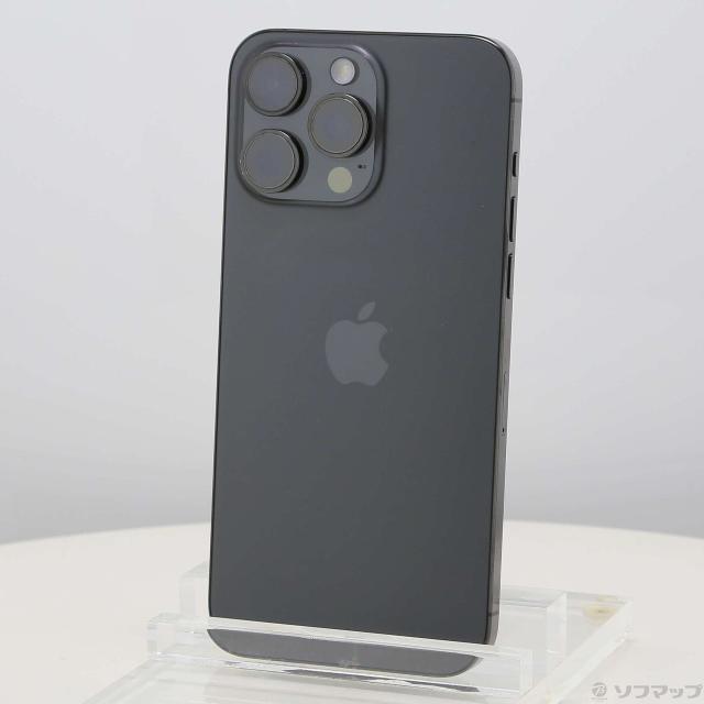 (中古)Apple iPhone15 Pro Max 256GB ブラックチタニウム MU6P3J/A SIMフリー(269-ud)