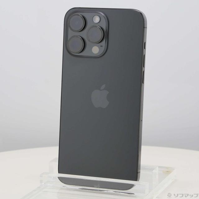 (中古)Apple iPhone15 Pro Max 256GB ブラックチタニウム MU6P3J/A SIMフリー(276-ud)