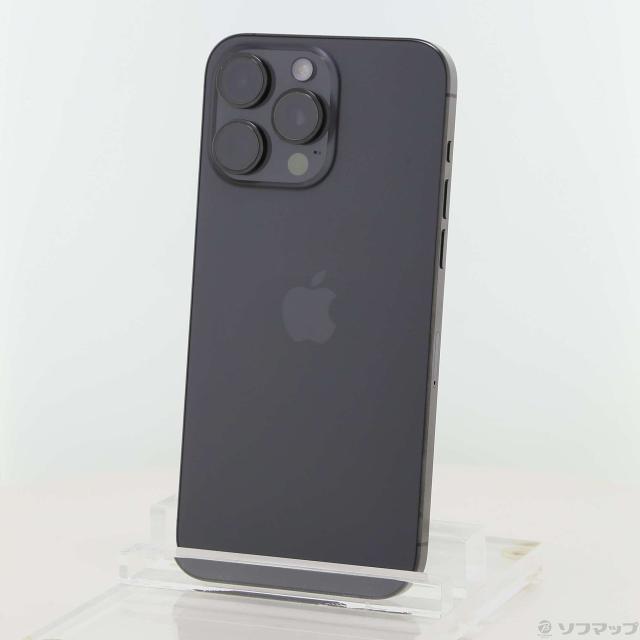 (中古)Apple iPhone15 Pro Max 256GB ブラックチタニウム MU6P3J/A SIMフリー(262-ud)