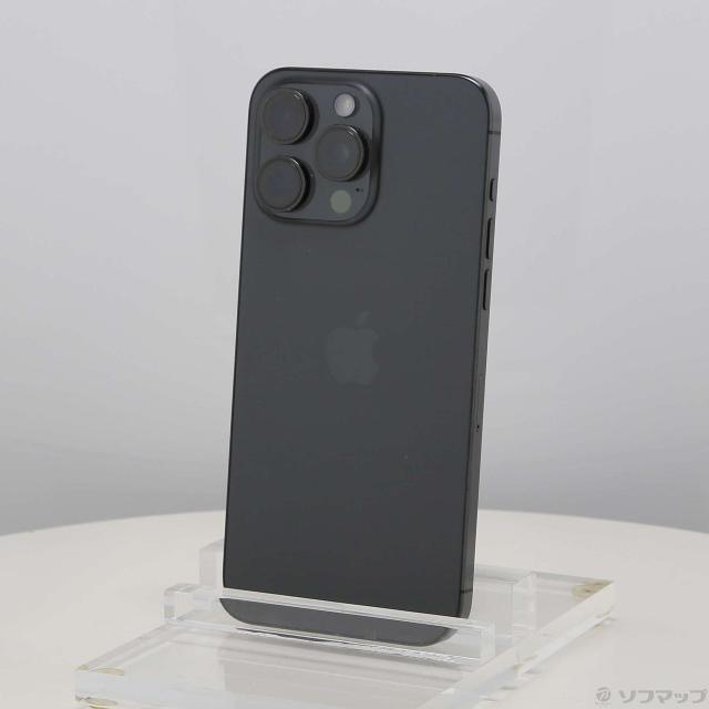 (中古)Apple iPhone15 Pro Max 256GB ブラックチタニウム MU6P3J/A SIMフリー(262-ud)