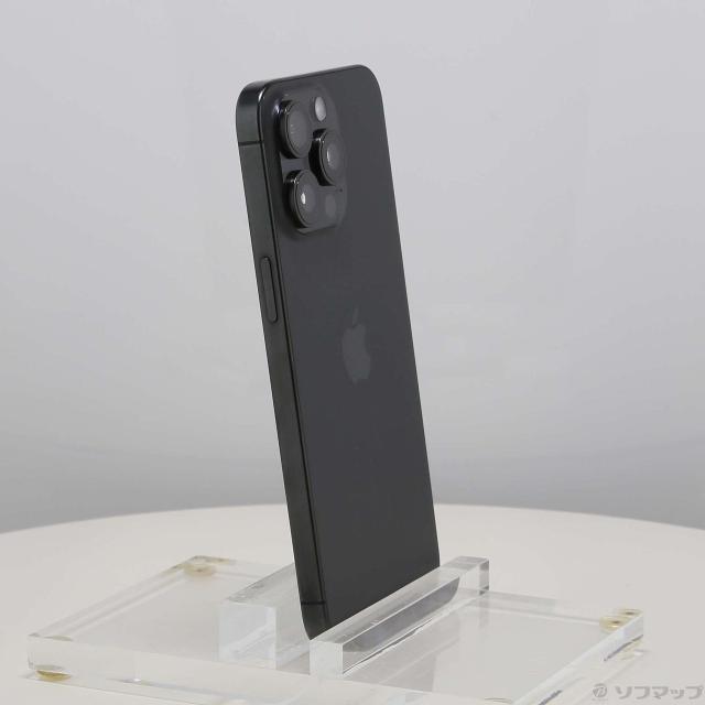 (中古)Apple iPhone15 Pro Max 256GB ブラックチタニウム MU6P3J/A SIMフリー(377-ud)