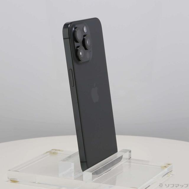 (中古)Apple iPhone15 Pro Max 256GB ブラックチタニウム MU6P3J/A SIMフリー(198-ud)