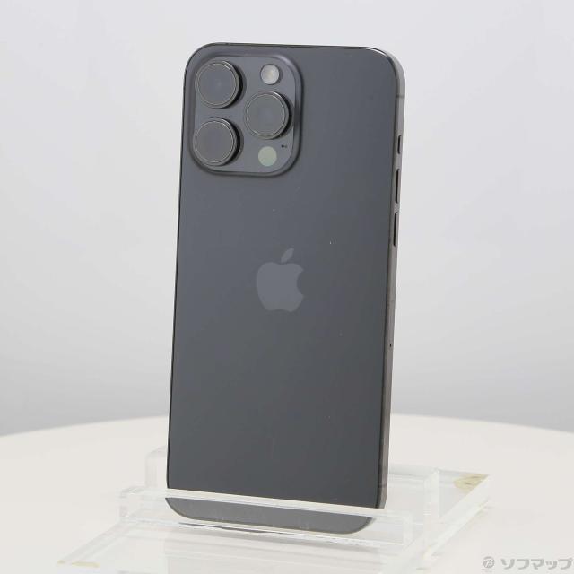 (中古)Apple iPhone15 Pro Max 512GB ブラックチタニウム MU6U3J/A SIMフリー(295-ud)