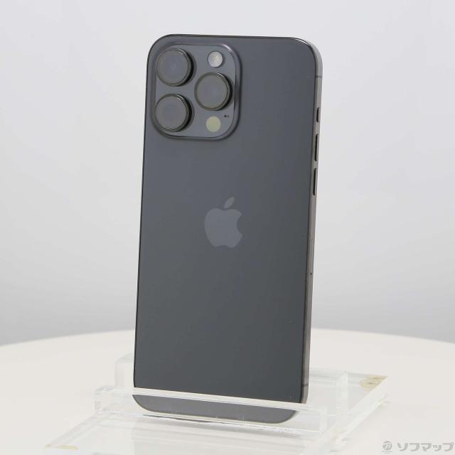 (中古)Apple iPhone15 Pro Max 512GB ブラックチタニウム MU6U3J/A SIMフリー(295-ud)