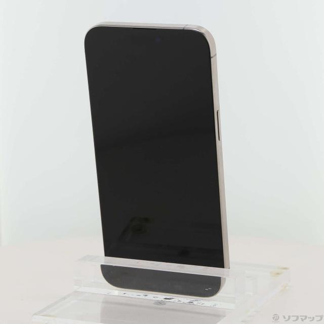 (中古)Apple iPhone15 Pro Max 256GB ナチュラルチタニウム MU6R3J/A SIMフリー(258-ud)