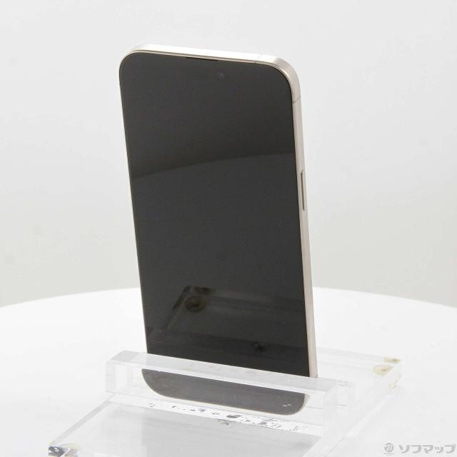 (中古)Apple iPhone15 Pro Max 256GB ナチュラルチタニウム MU6R3J/A SIMフリー(348-ud)