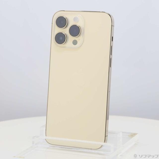 (中古)Apple iPhone14 Pro Max 512GB ゴールド MQ9H3J/A SIMフリー(262-ud)