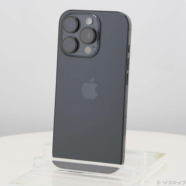 (中古)Apple iPhone16 Pro 512GB ブラックチタニウム MYN43J/A SIMフリー(258-ud)